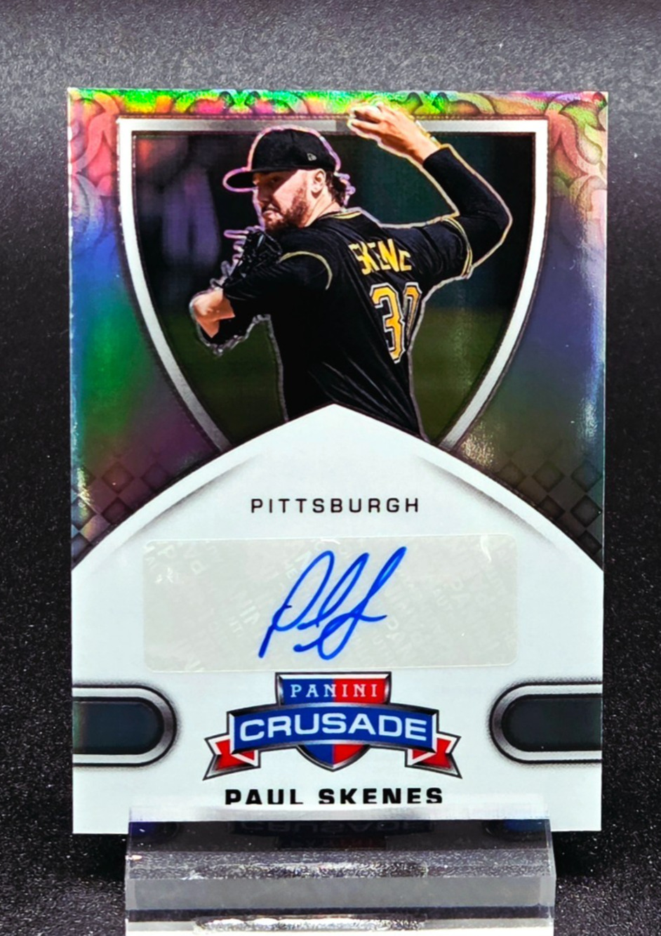 Paul Skenes Auto 15/99 Crusade Signatures Pittsburgh Pirates Star Autograph